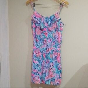 🌸 Lilly Pulitzer Zana Romper in Multi Treasure Trove